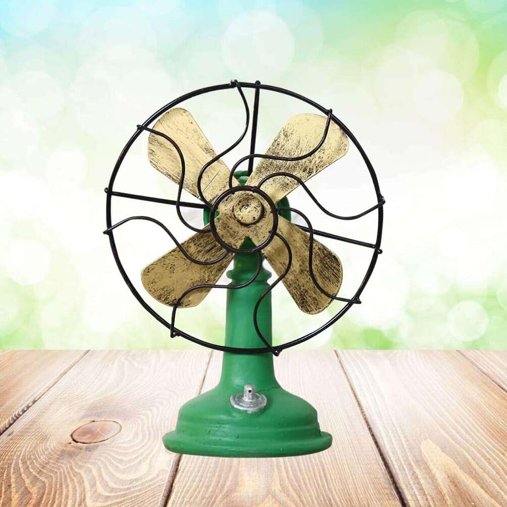 Green Plastic Oscillating Standing Fan M736779
