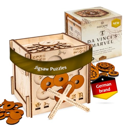 Wooden Puzzle Box with Hidden Compartments J318