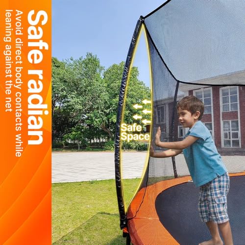 14FT 12FT 10FT Non-Spring Trampoline with Enclosure Net T3566