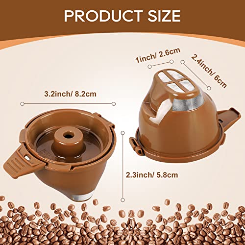 Reusable Single Serve Coffee Filter, 2 Pack, Brown L2689