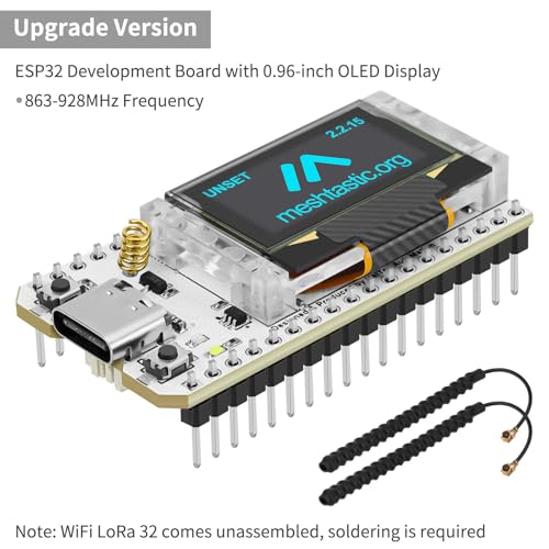 ESP32 LoRa V3 Development Board with 3000mAh Battery and 915MHz Antenna C786611