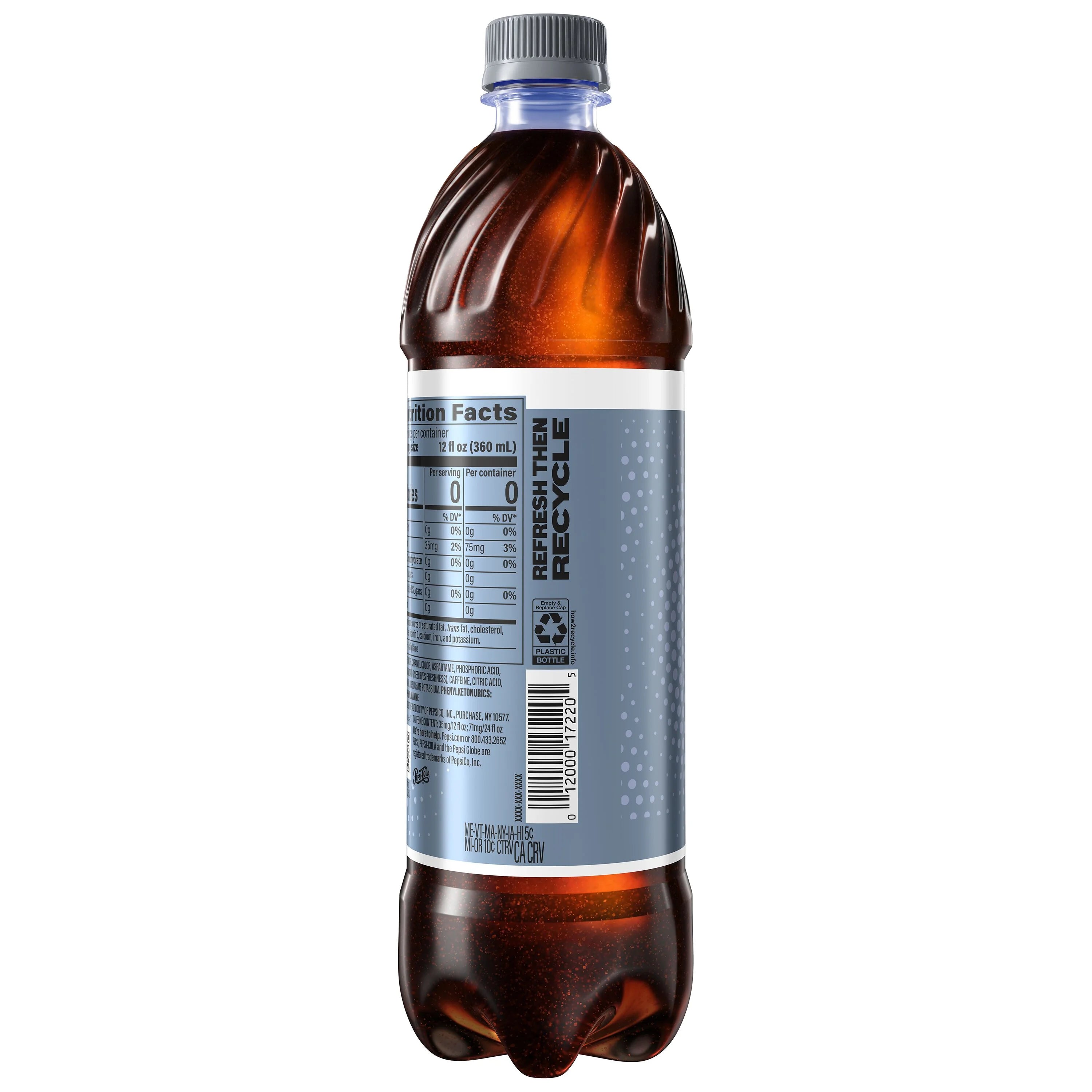 24 fl oz 6 Pack Diet Pepsi Cola Soda Pop J949