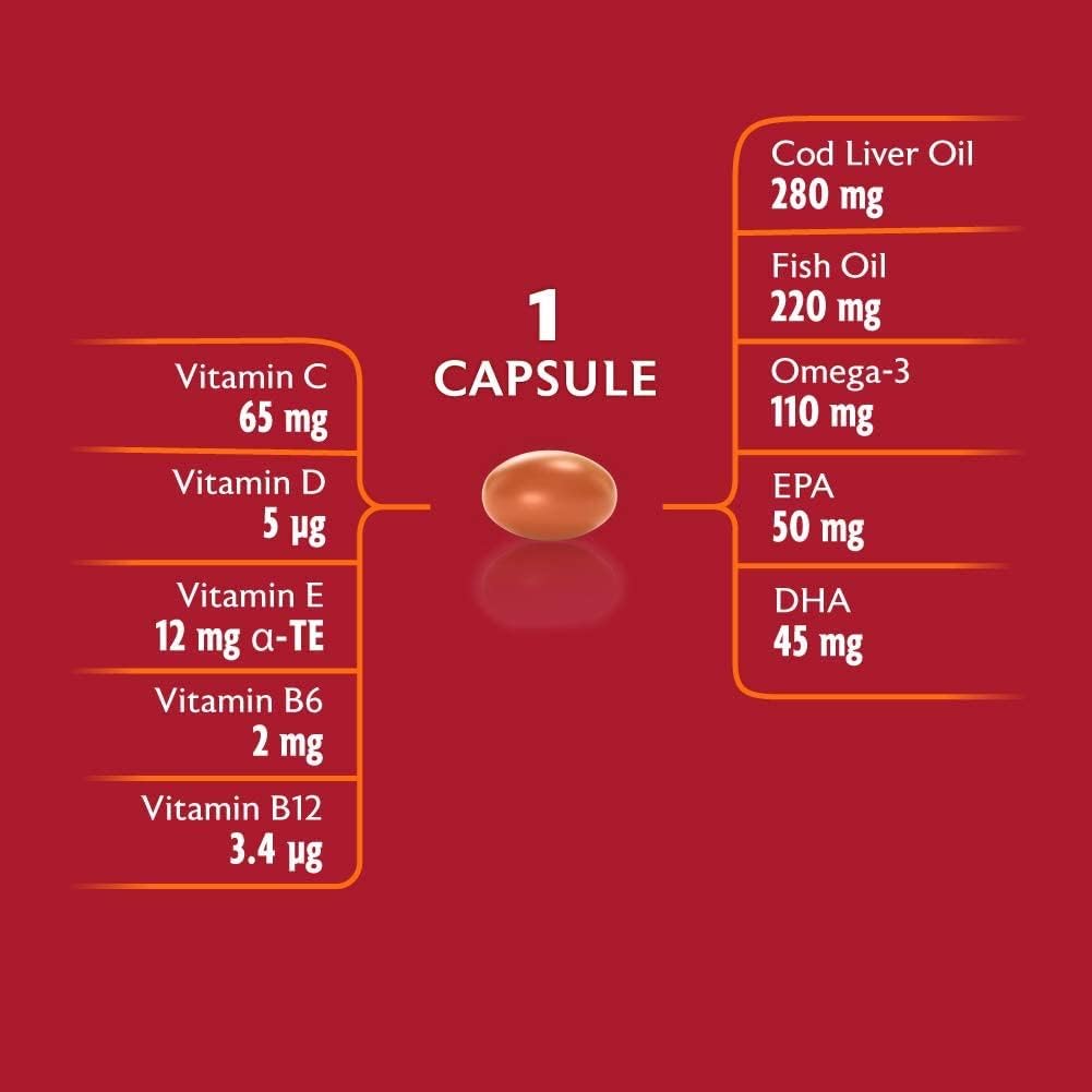 Cod Liver Oil and Multi Vitamins 90 Capsules H343