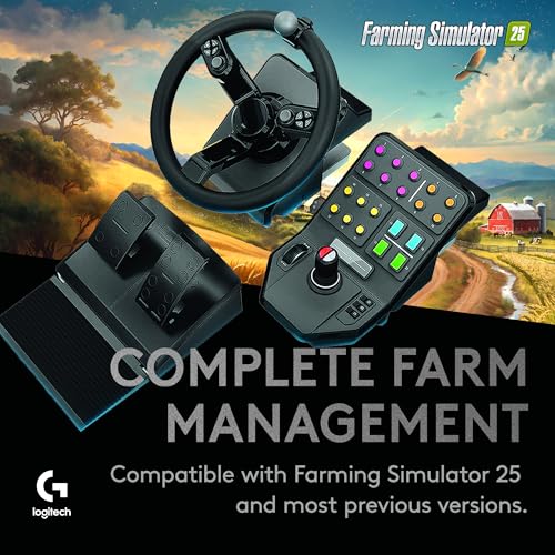 Steering Wheel Controller with Pedals and Side Panel for PC U6287