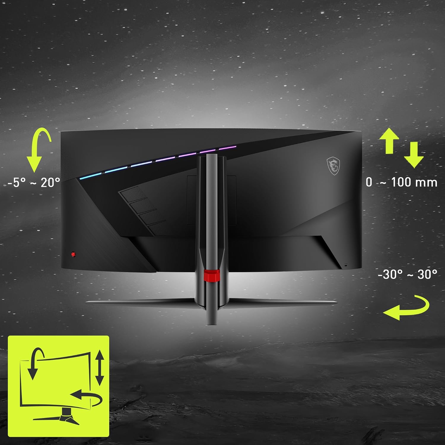 34-inch UWQHD 3440 x 1440 180Hz 1ms Black Computer Monitor H89742