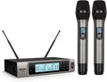 Dual Dynamic Handheld UHF Wireless Microphone System Y3505