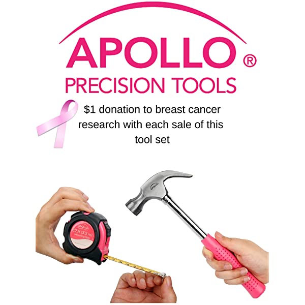 135 Piece Pink Household Tool Kit with Cordless Screwdriver X993985