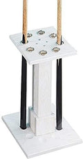 White Wooden Pool Cue Rack Stand Holds 8 Cues C83768