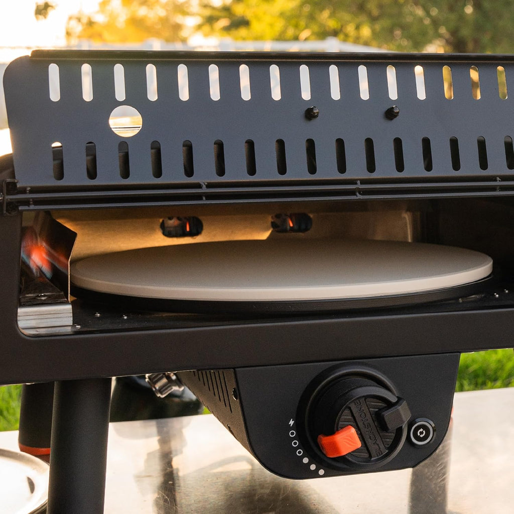 Black Tabletop Pizza Oven with 13” Rotating Pizza Stone C33339