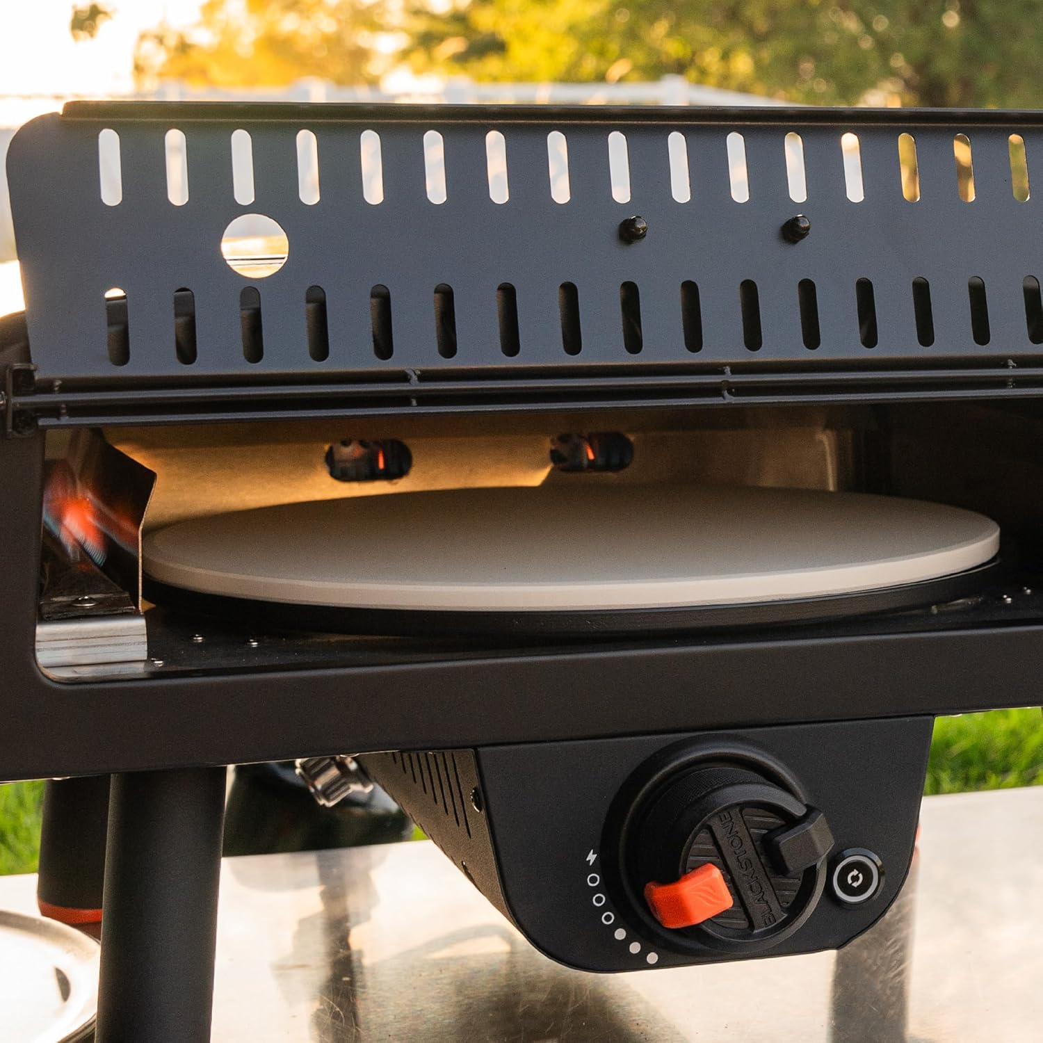 Black Tabletop Pizza Oven with 13” Rotating Pizza Stone C33339