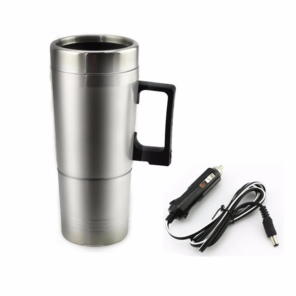 Stainless Steel 500ml Car Heating Cup with Anti-Spill Lid W1879