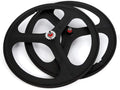 700C 3 Spoke Fixed Gear Bicycle Wheelset White S25701