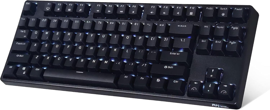 87 Keys White LED Backlight Tenkeyless Bluetooth Mechanical Keyboard H771