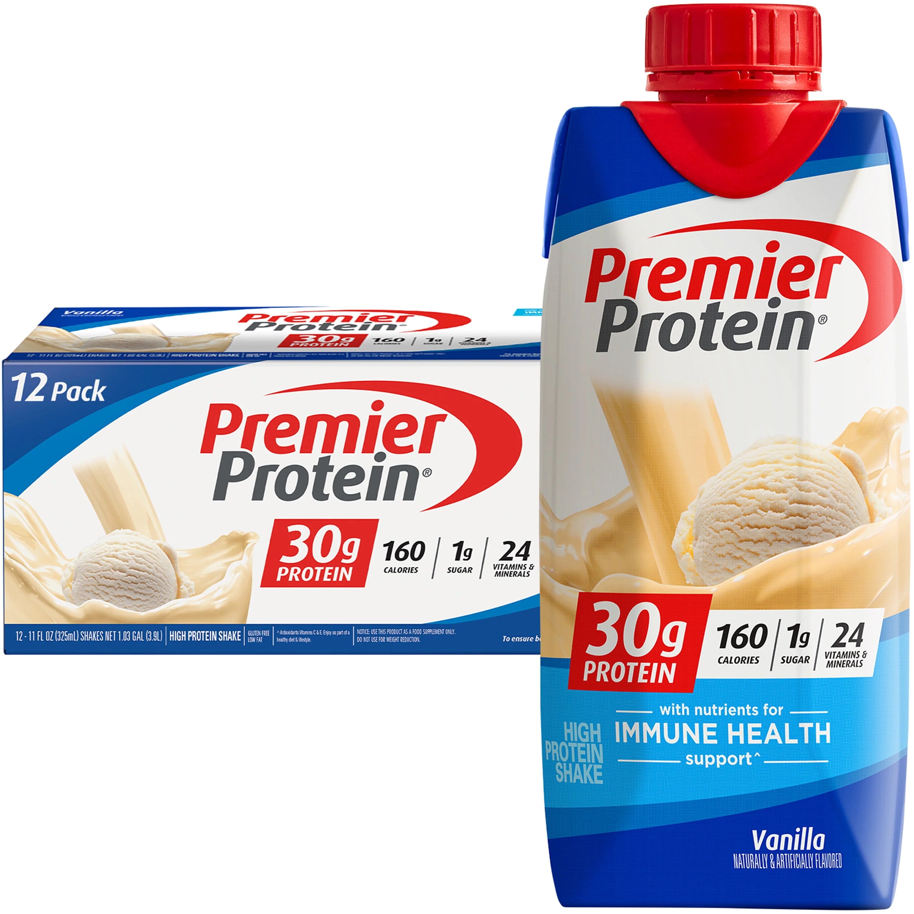 Chocolate Protein Shake, 30g Protein, 11 fl oz, 12 Ct H354698