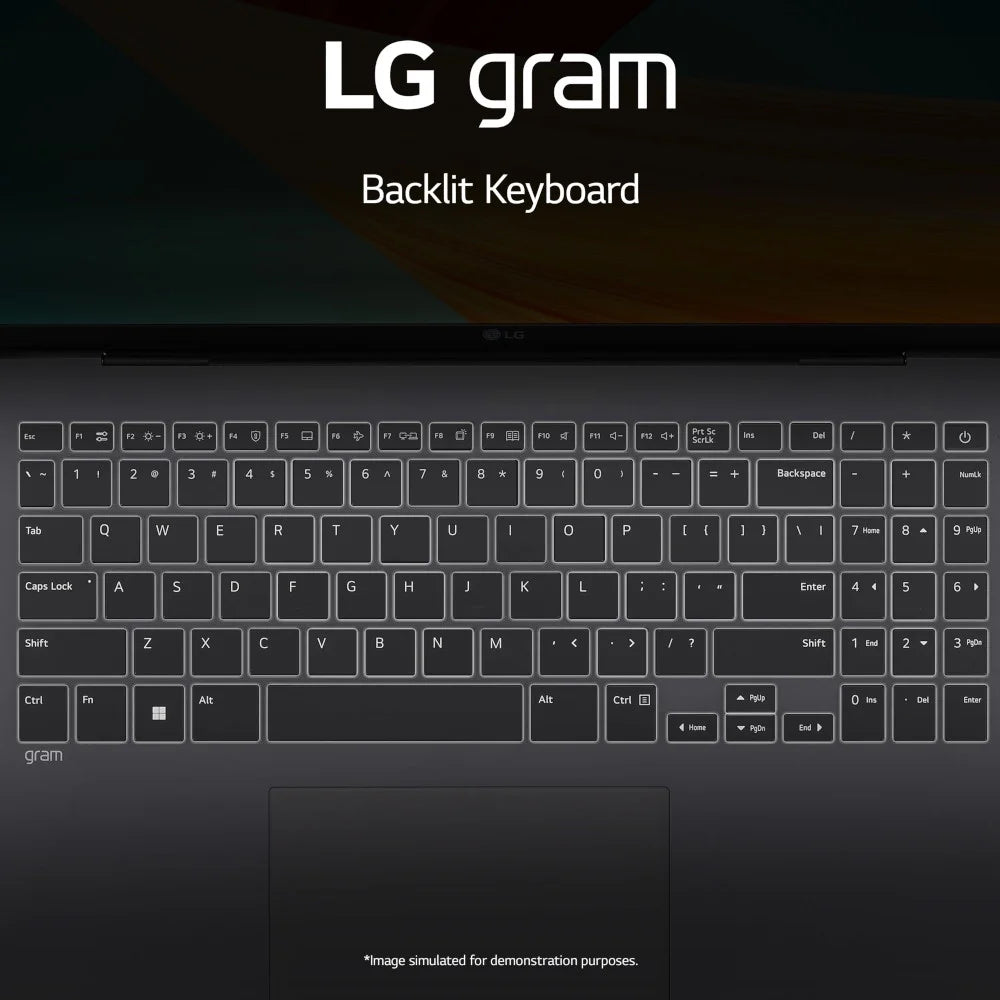 16-inch Lightweight Laptop, Intel Core i7, Windows 11 Home, 16GB RAM, 512GB SSD, Black L6157