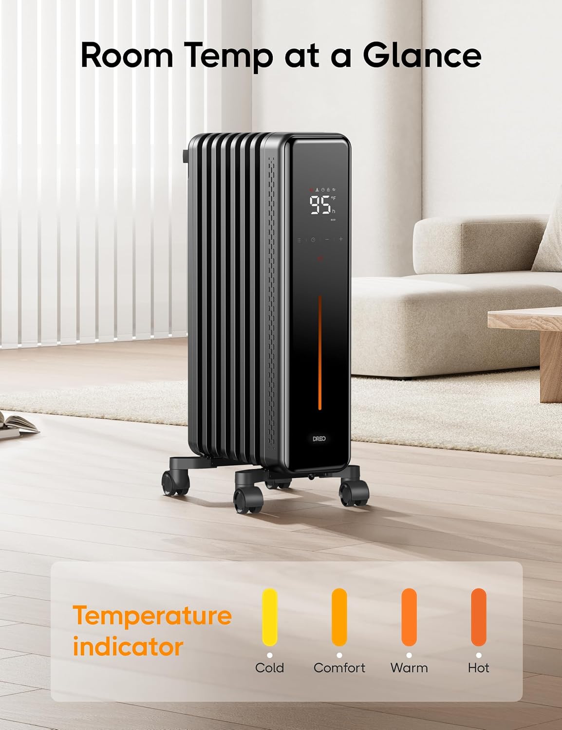 1500W Oil Filled Radiator Heater with Remote Control N16909