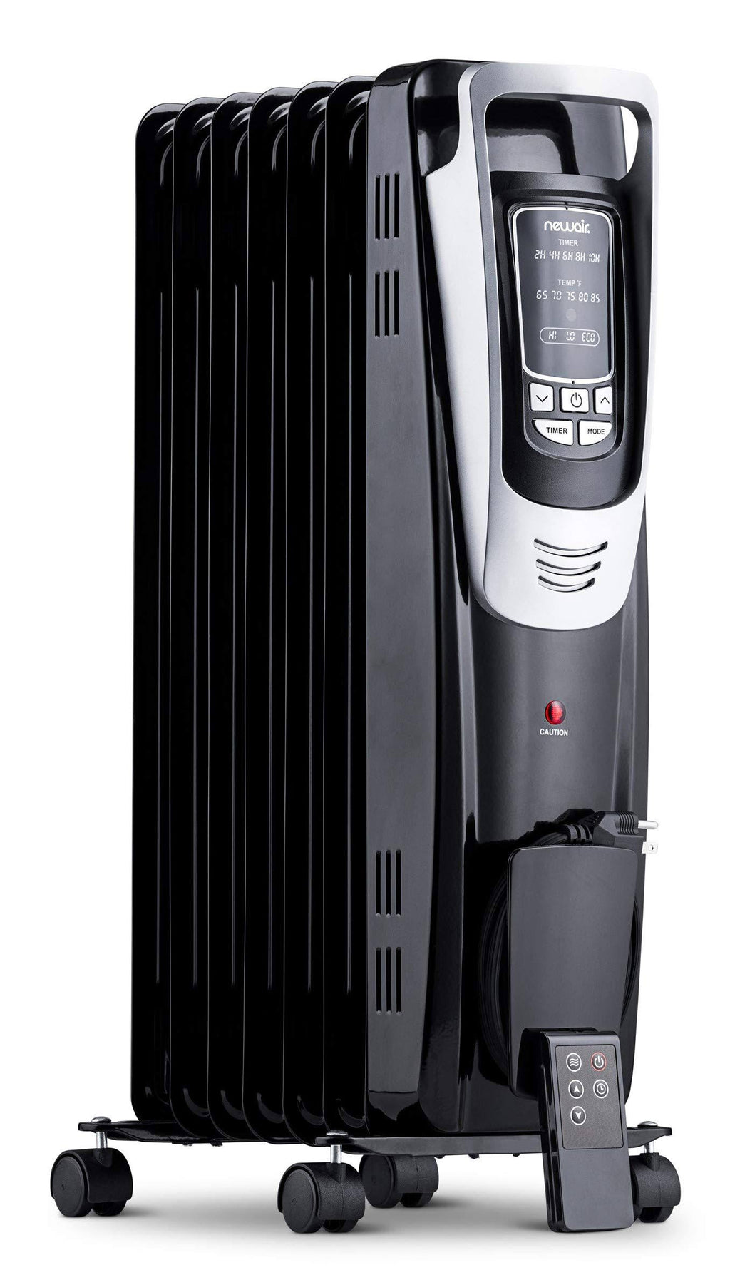 Black Electric Oil-Filled Radiator Heater U51358