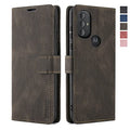 Blue Leather Wallet Case with Card Holder for Moto G Power 2022 C882009