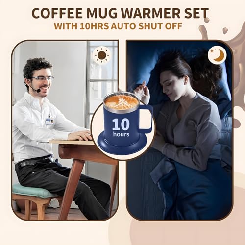 12oz USB Heated Coffee Mug with Auto Shut Off (Black) M149278