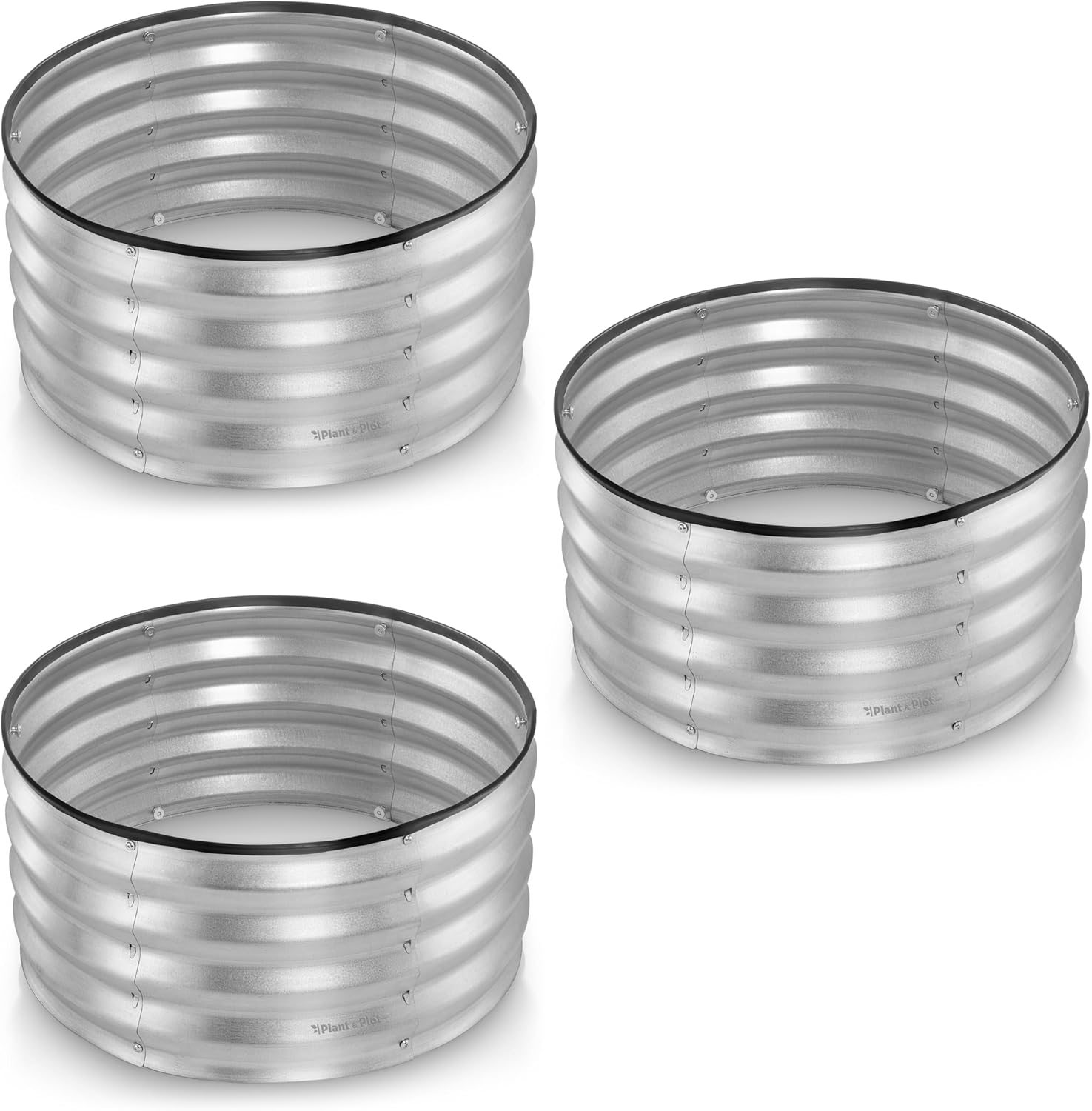 Round Galvanized Raised Garden Bed W236966