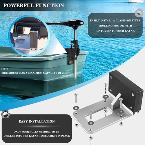 Universal Transom Trolling Motor Mount for Kayaks S66076