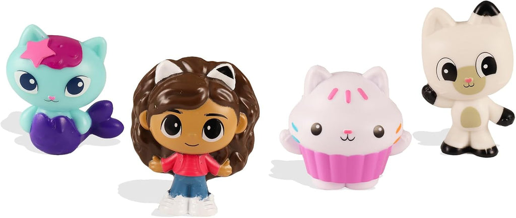 Mini Figures 4 Pack with 4 Cupcake Topper Figurines Including Gabby and More Plus Bonus Stickers J9335
