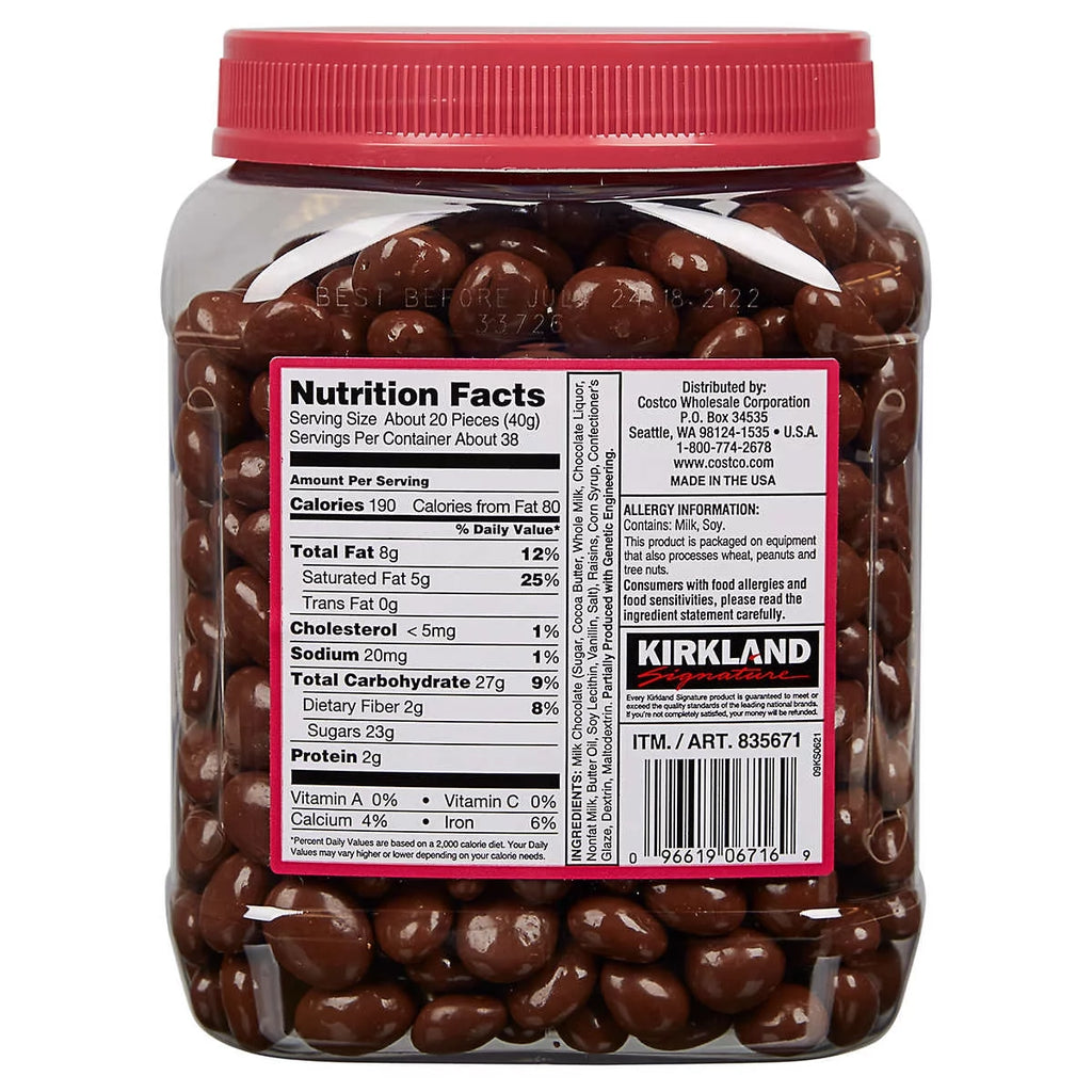 Milk Chocolate, Raisins, 54 Ounce S126