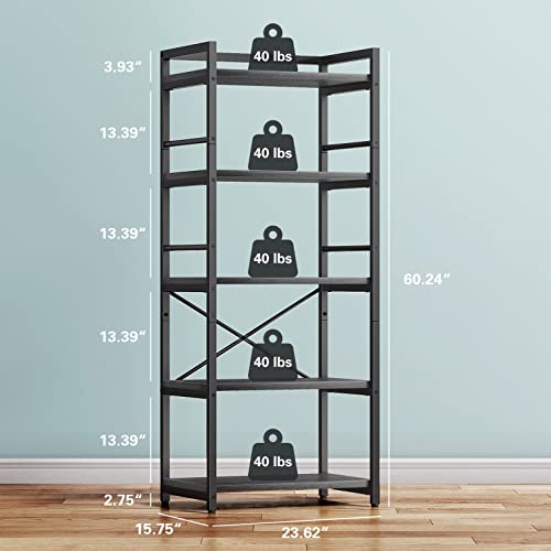 5-Tier Grey Kitchen Storage Shelf I665