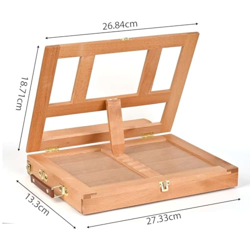 Adjustable Beechwood Tabletop Art Easel N61925