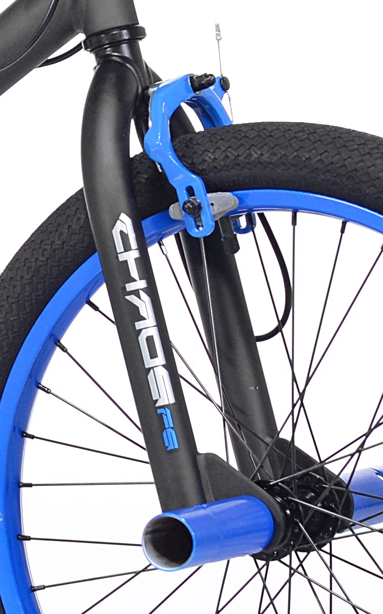 20 in. Matte Black and Blue Boy's Bicycle P301