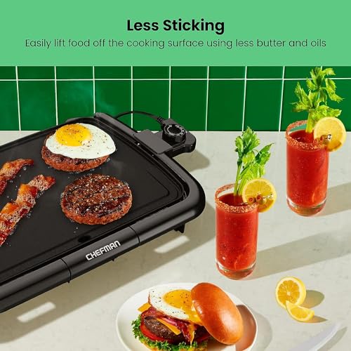 Nonstick Electric Griddle with Temperature Control S203