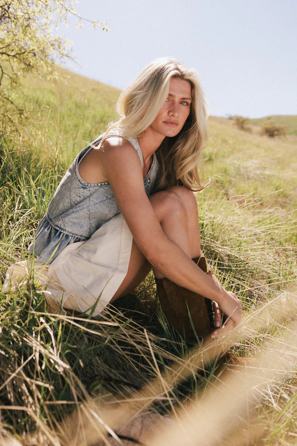 Denim Vest U7855