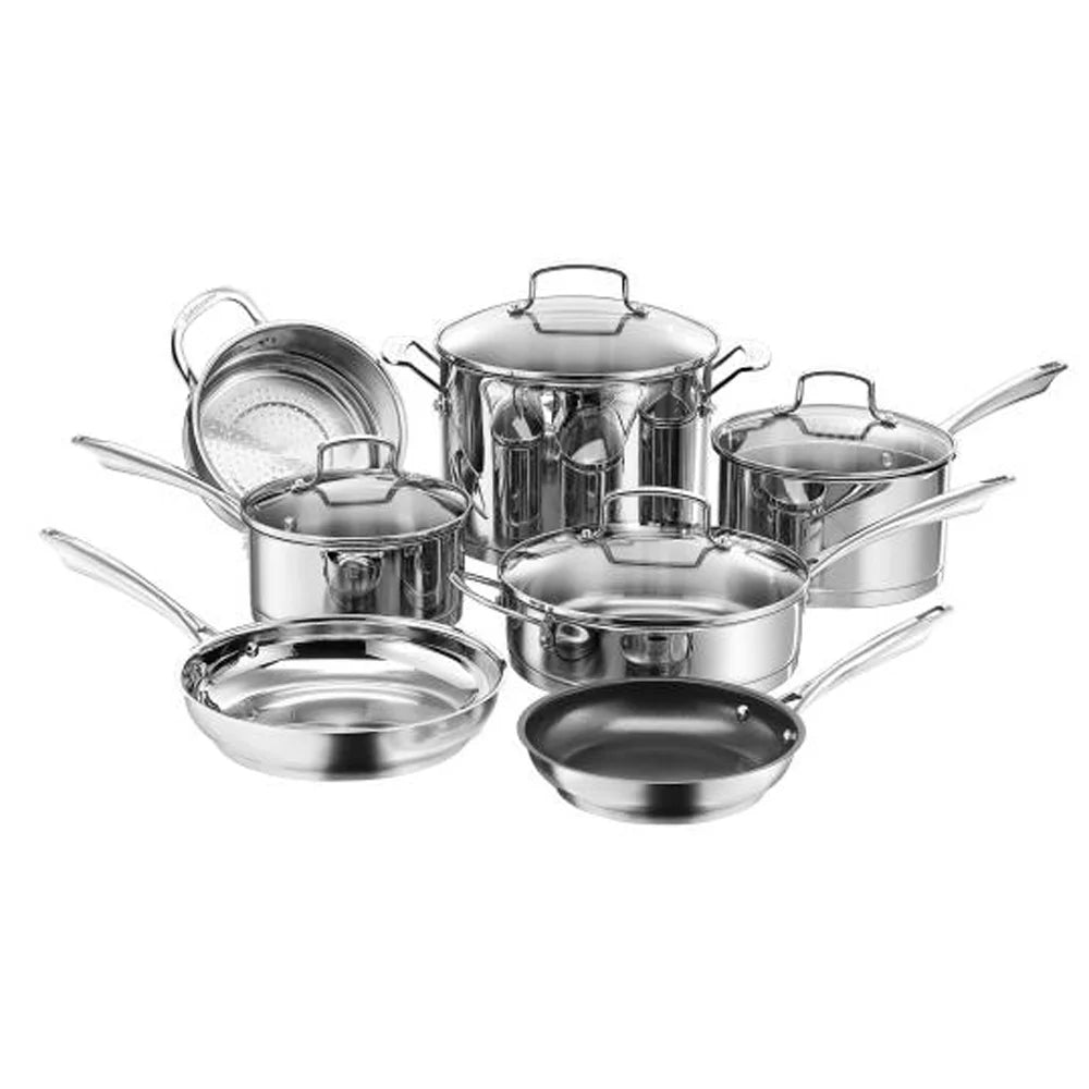 11 Piece Stainless Steel Cookware Set P66385