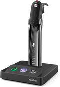 Wireless Headset with Microphone for Computer PC Laptop Teams Certified Headset Office IP VoIP Phones Noise Canceling Mic Single Ear Headset with Charge Stand Q2603
