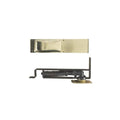 3-15/16x22 x 9-1/8x22 Double Action Medium Duty Floor Mount Satin Brass J700363