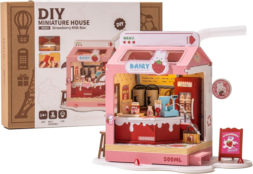 Miniature Kit Milkbox Craft Kit F2782