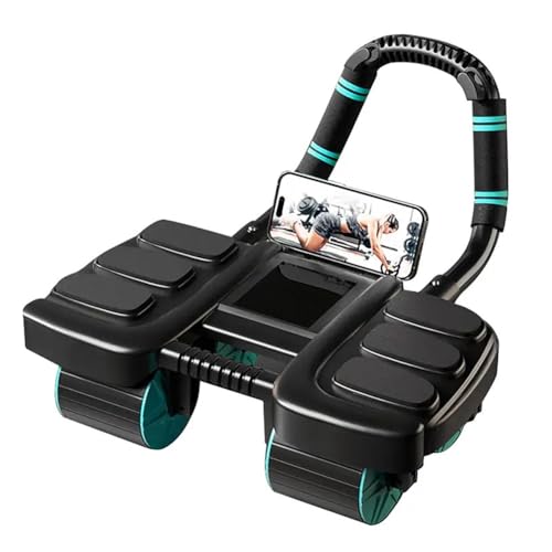 Automatic Rebound Ab Roller Wheel with Elbow Support & 4-Wheel Design V281