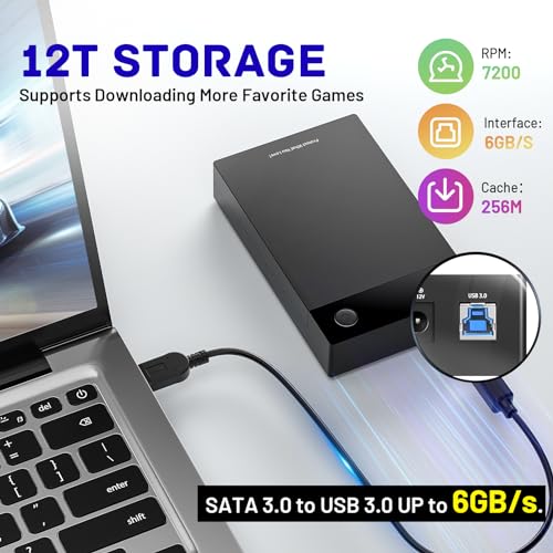 12TB Retro Gaming Hard Drive with 96000+ Classic Games B105