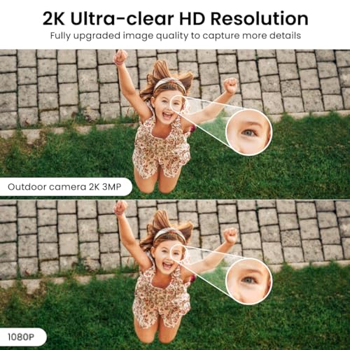 2K Color Night Vision Indoor/Outdoor Security Camera Y5286