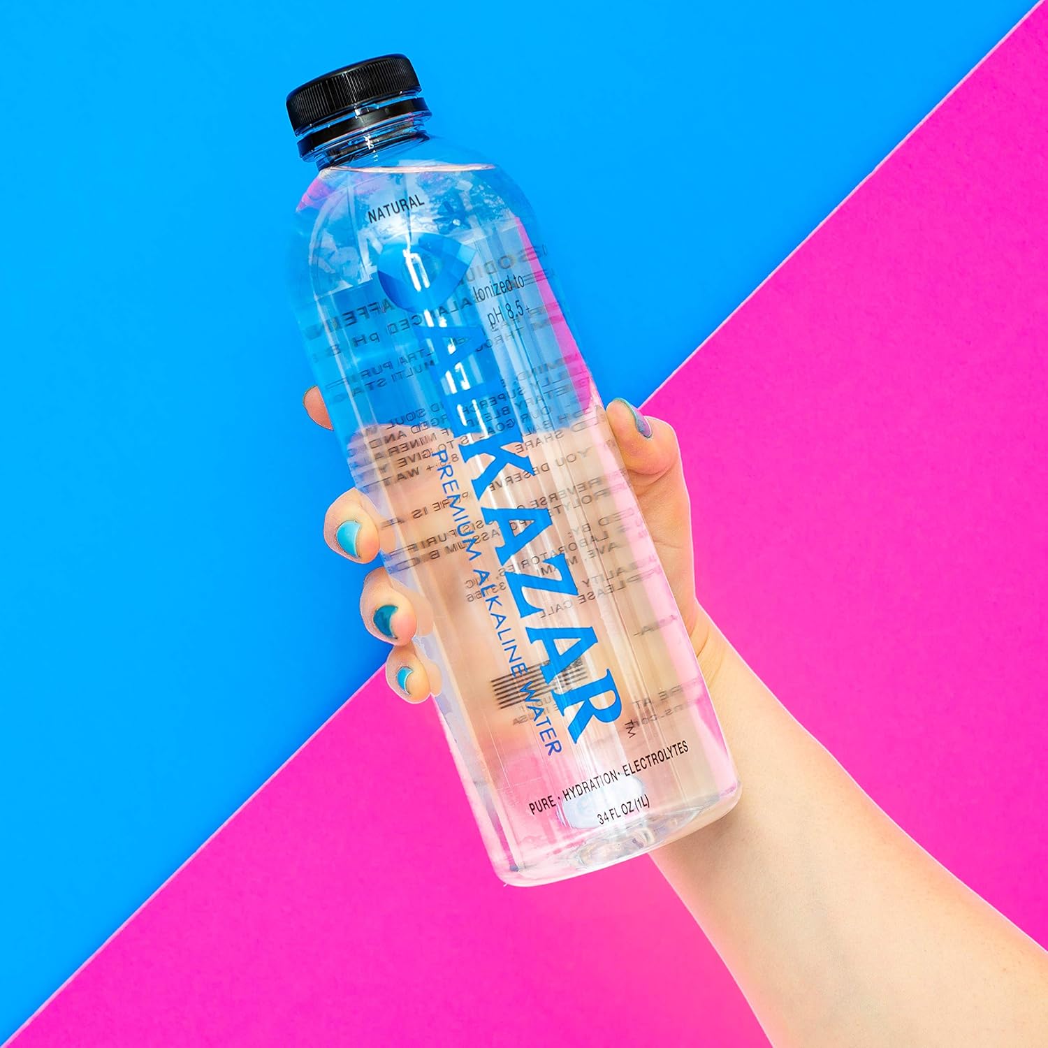 Alkaline Water pH 8.5+ with minerals and electrolytes 34 FL OZ Bottle 12 Pack P5920