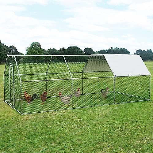 Large Chicken Coop with Waterproof Cover K80099