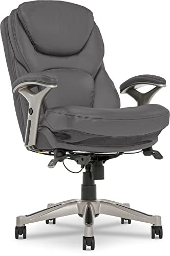 Opportunity Gray Bonded Leather Executive Office Chair O865