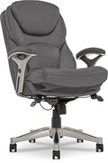 Opportunity Gray Bonded Leather Executive Office Chair O865