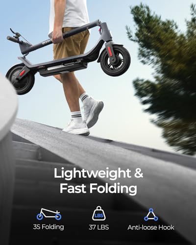Electric Scooter, 500W, 31 Miles Range, 10in Pneumatic Tires, 10.4AH Battery, 15.5 mph Speed N732