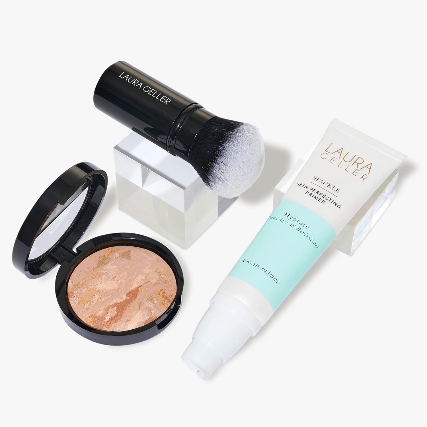 3 PC Face the Day Kit with Foundation, Primer, and Kabuki Brush L495409