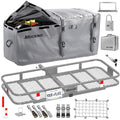 60"x20"x6" Folding Trailer Hitch Cargo Carrier with Waterproof Cargo Bag S122347