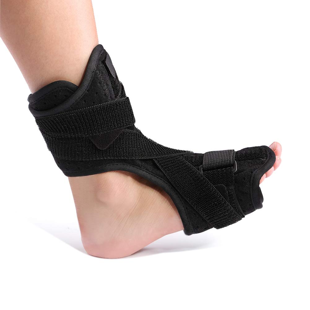 Adjustable Plantar Fasciitis Night Splint Orthotic Brace with Spiky Massage Ball W961542