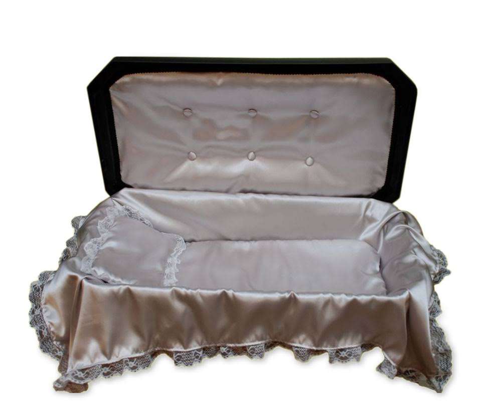 Small Black Pet Coffin V273