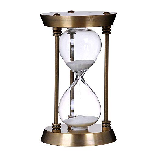 60 Minute Metal Hourglass Sand Timer (Bronze) E7535