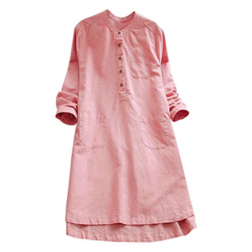 Striped Short Sleeve T Shirt Dress with Pockets P372